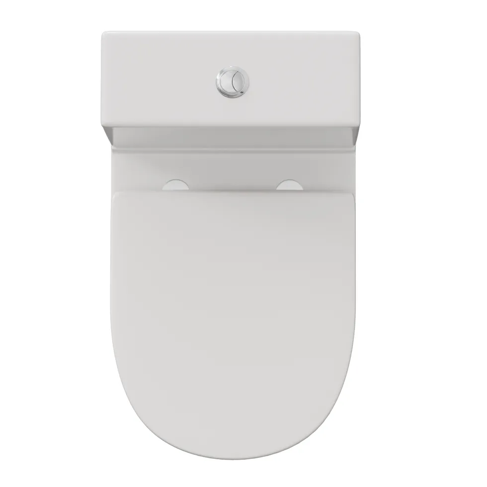 Harbour Clarity Rimless Back to Wall Close Coupled Toilet & Soft Close Seat
