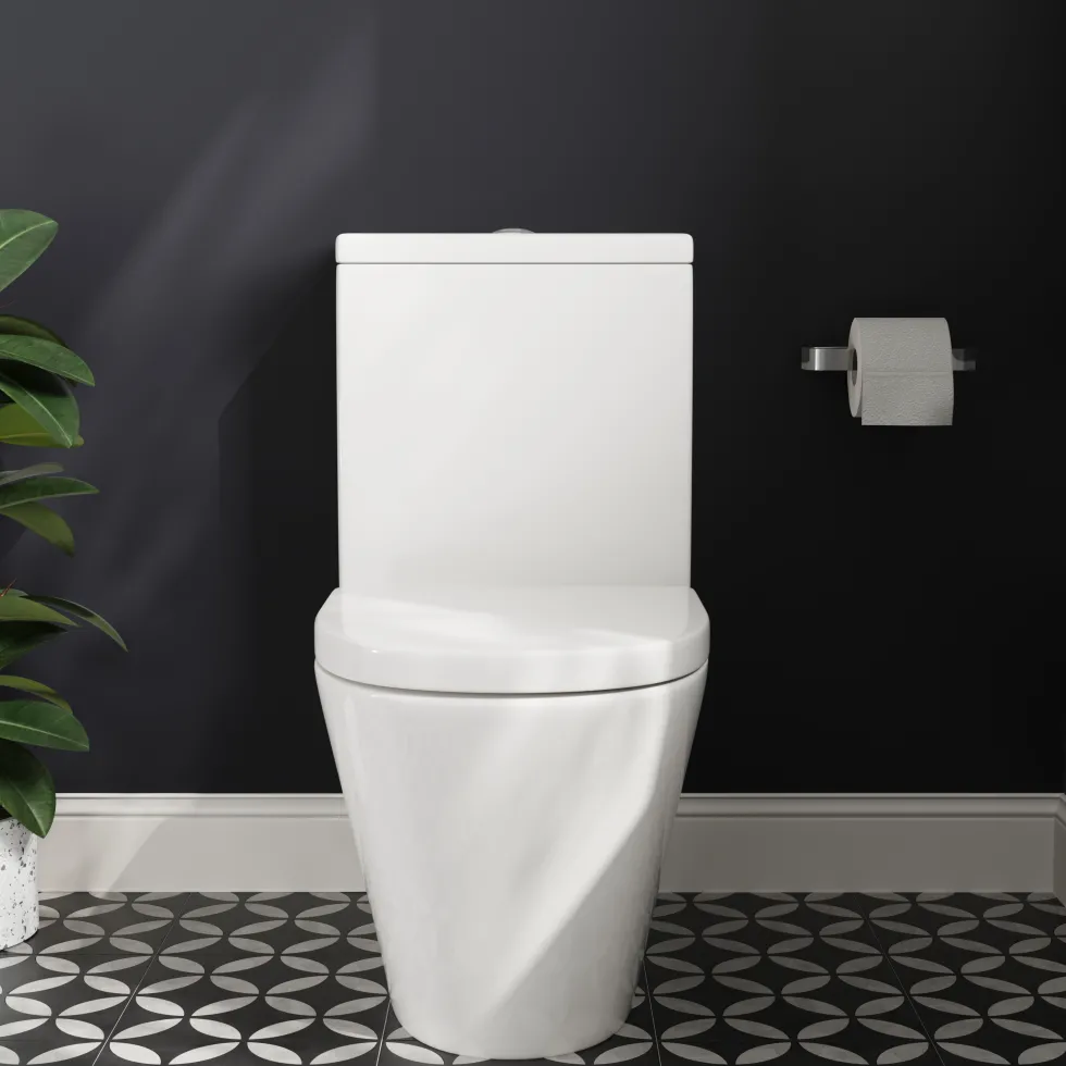 Harbour Clarity Rimless Back to Wall Close Coupled Toilet & Soft Close Seat