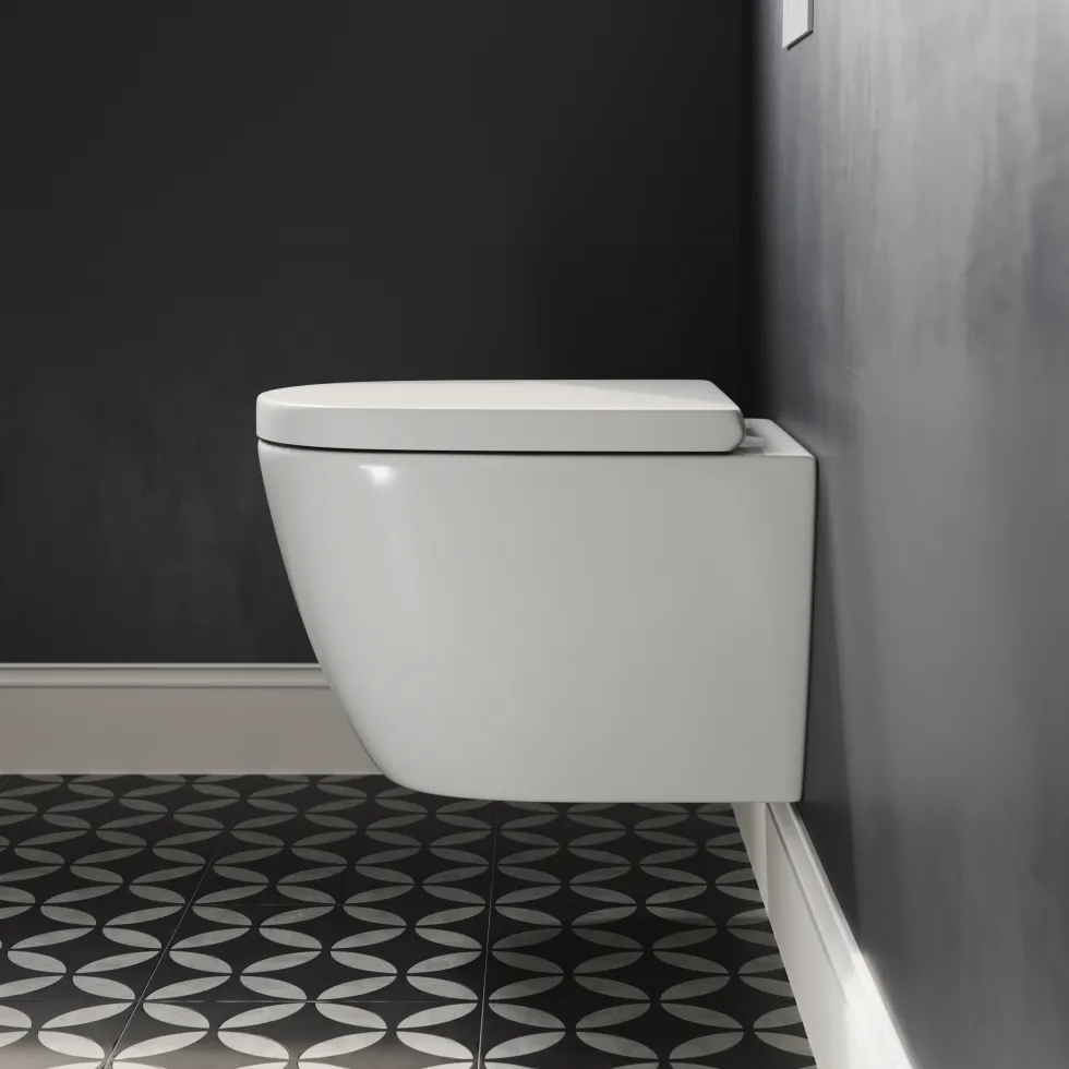 Harbour Clarity Rimless Wall Hung Toilet & Soft Close Seat