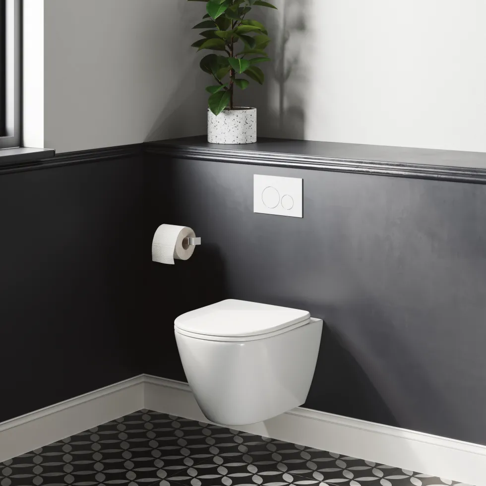 Harbour Clarity Rimless Wall Hung Toilet & Soft Close Seat
