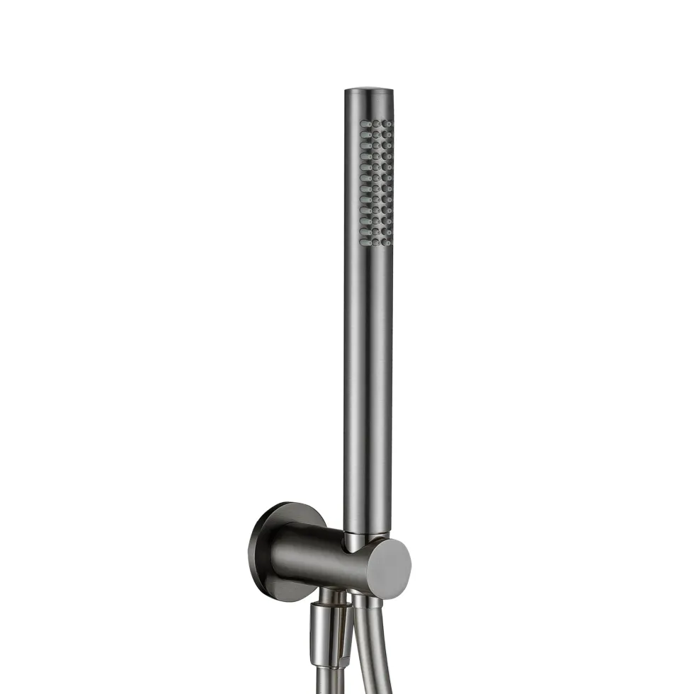 Harbour Clarity Round Shower Handset with Wall Outlet & Hose