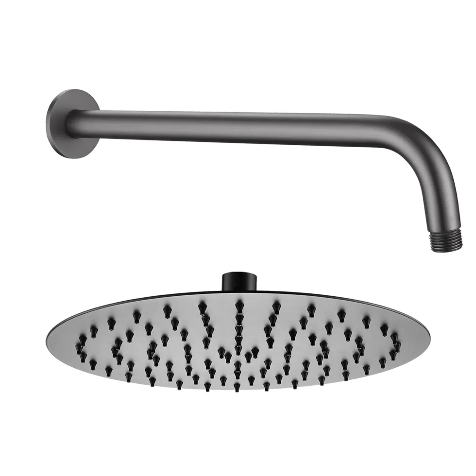 Harbour Clarity Round Shower Head with Wall Arm