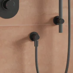 Harbour Clarity Round Wall Outlet & Elbow - Gunmetal