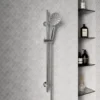 Harbour Clarity Slide Rail Shower Kit with 3 Mode Shower Handset & Hose - Chrome