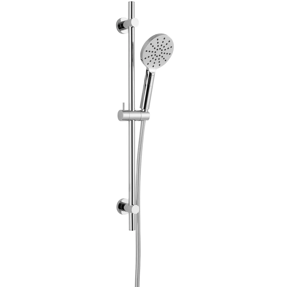 Harbour Clarity Slide Rail Shower Kit with 3 Mode Shower Handset & Hose - Chrome
