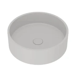 Harbour Concrete 390mm Round Countertop Basin - Concrete Grey