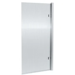 Harbour Contour 8mm Hinged Fluted Bath Screen - 1520 x 830mm