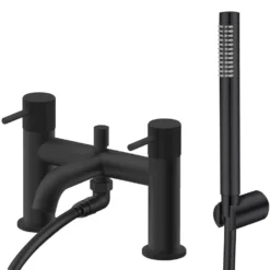 Harbour Fluted Deck Mounted Bath Shower Mixer Tap