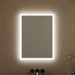 Harbour Glow LED Illuminated Mirror with Demister Pad & Shaver Socket - 500 x 700mm