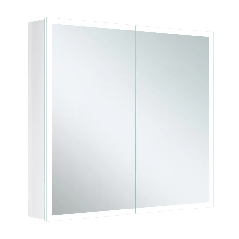 Harbour Glow LED Mirrored Cabinet with Demister Pad & Shaver Socket - 600 x 700mm