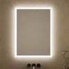 Harbour Glow LED Mirror with Demister Pad & Shaver Socket - 600 x 800mm