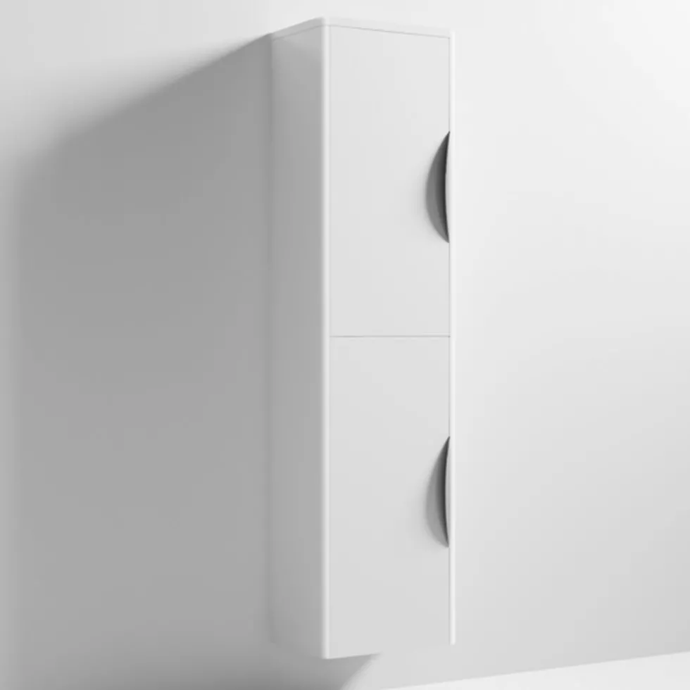 Harbour Grace 1400mm Tall Storage Unit - Gloss White