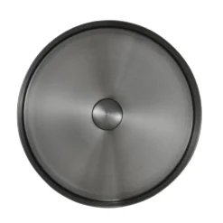Harbour Gunmetal Round PVD Countertop Basin with Waste - 377mm