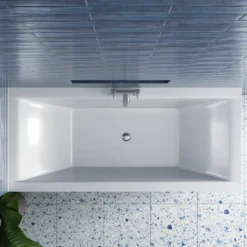 Harbour Icon Bathroom Suite with Rimless Toilet & Double Ended Bath