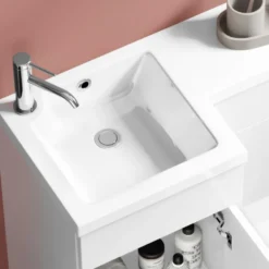 Harbour Icon Compact 900mm Furniture Suite inc. Vanity & Basin and Toilet Unit - Gloss White