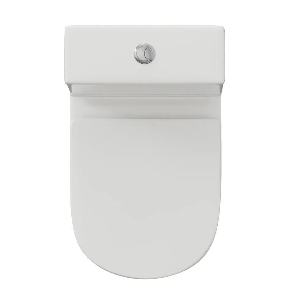 Harbour Identity Close Coupled Rimless Back to Wall Toilet & Soft Close Seat