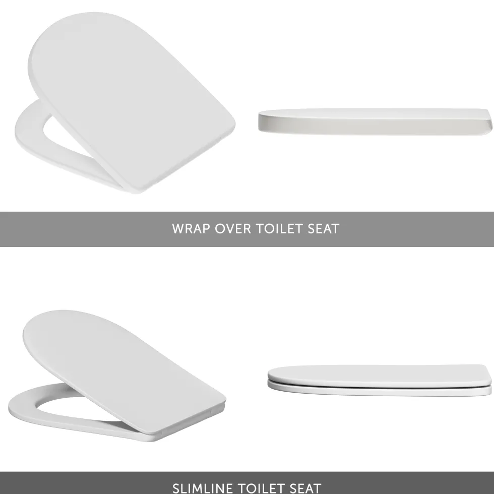 Harbour Identity Comfort Height Rimless Back to Wall Toilet & Soft Close Seat