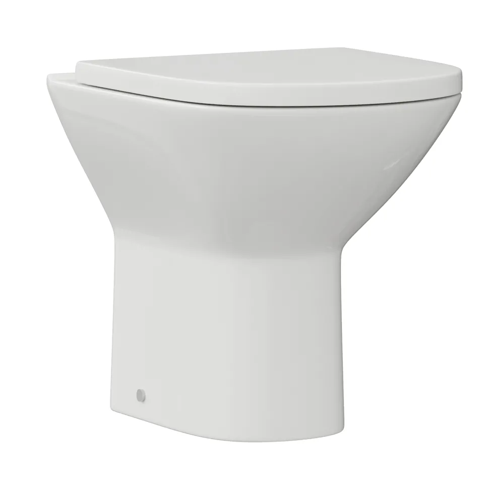 Harbour Identity Comfort Height Rimless Back to Wall Toilet & Soft Close Seat