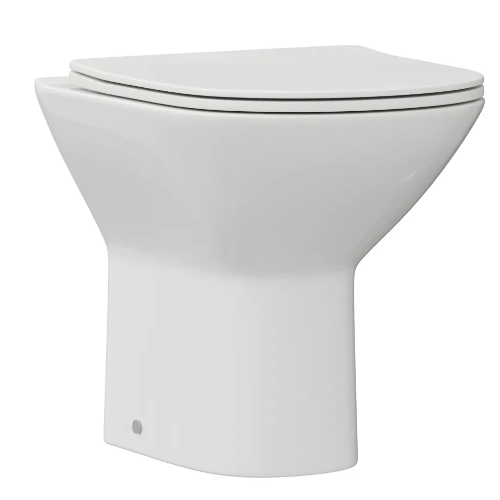 Harbour Identity Comfort Height Rimless Back to Wall Toilet & Soft Close Seat