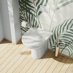 Harbour Identity Comfort Height Rimless Back to Wall Toilet & Soft Close Seat