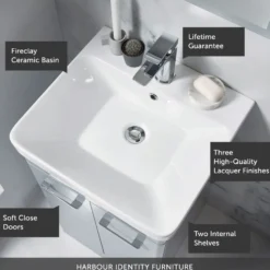 Harbour Identity 500mm Floorstanding Vanity Unit & Basin