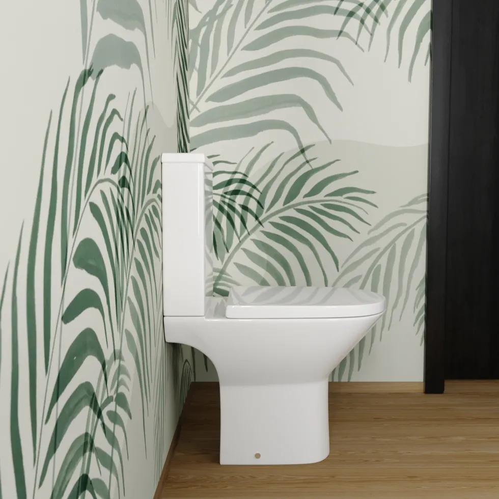 Harbour Identity Rimless Close Coupled Toilet & Soft Close Seat