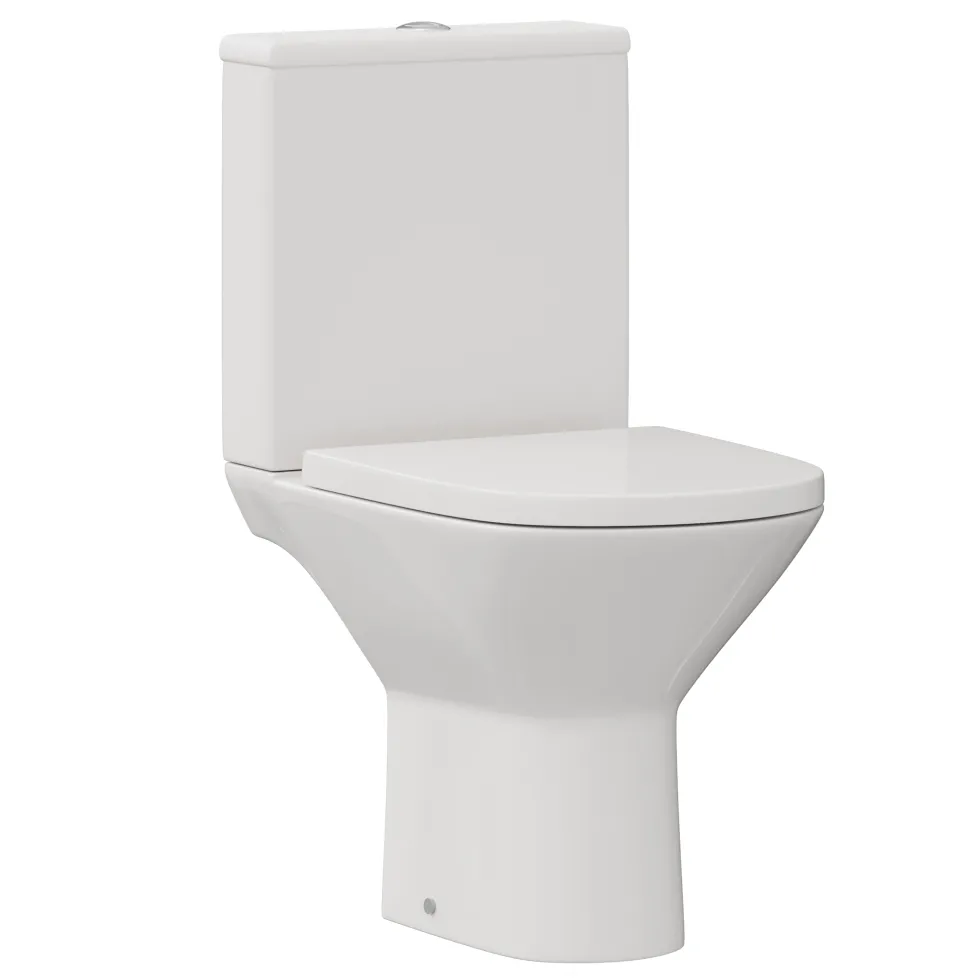 Harbour Identity Rimless Close Coupled Toilet & Soft Close Seat