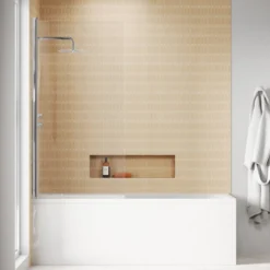 Harbour i8 Easy Clean 8mm Single Panel Bath Screen - 1500 x 800mm