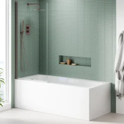 Harbour i8 Easy Clean 8mm Single Panel Bath Screen - 1500 x 800mm