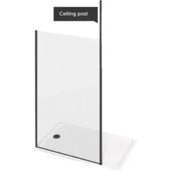 Harbour i10 Matt Black Ceiling Supports