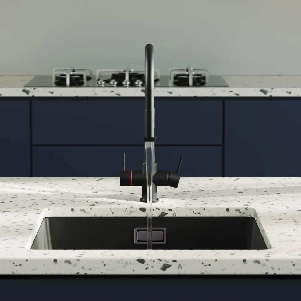 Harbour 4-in-1 Flexi Spout Instant Boiling Water Tap with WRAS-Approved Digital Boiler & Filter