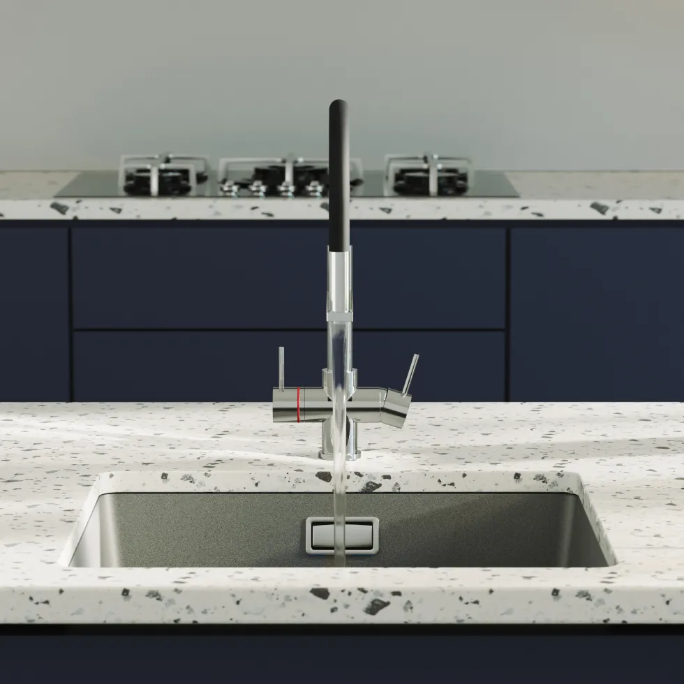 Harbour 4-in-1 Flexi Spout Instant Boiling Water Tap with WRAS-Approved Digital Boiler & Filter