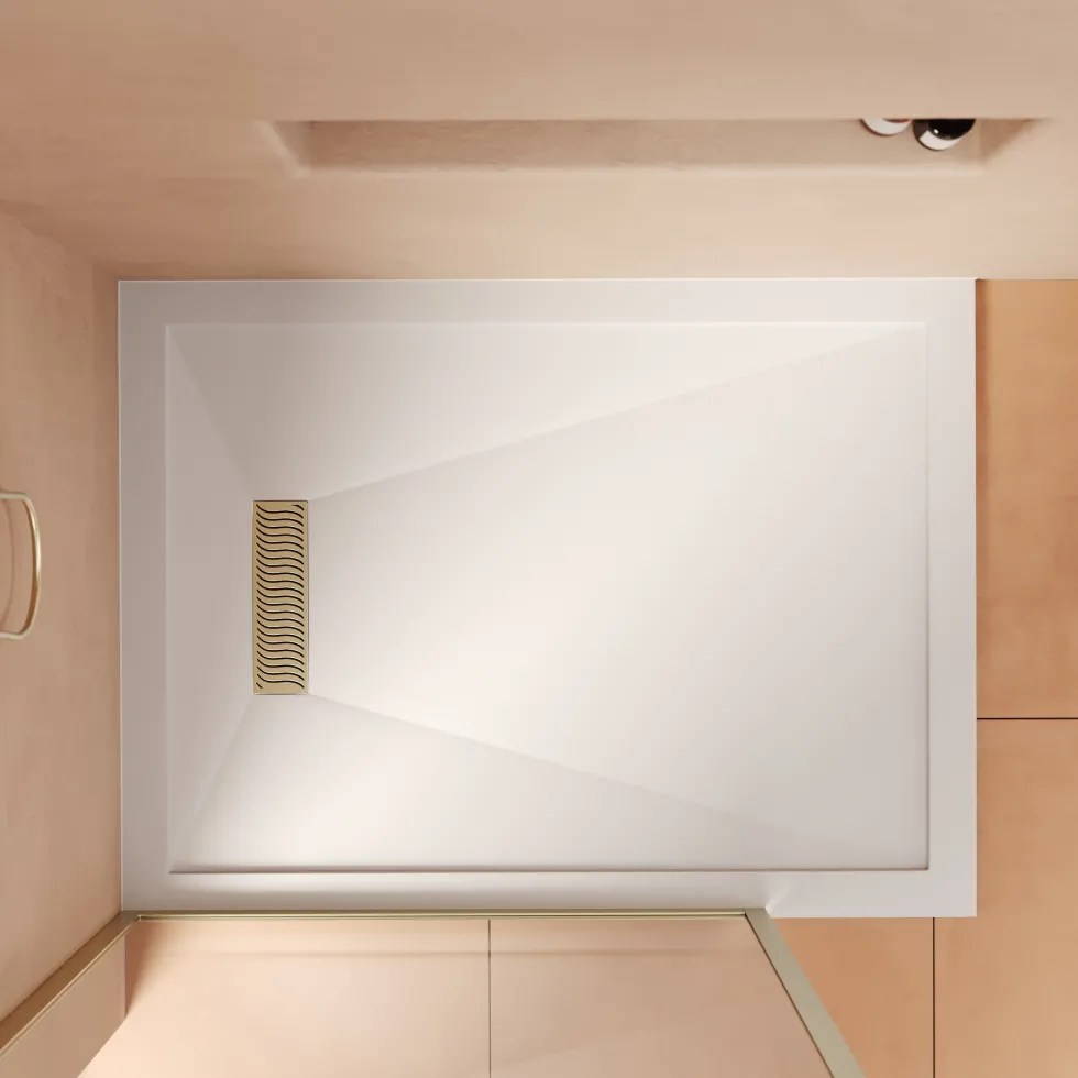 Harbour Linear 25mm Luxury Stone Rectangular Shower Tray - 9 Sizes
