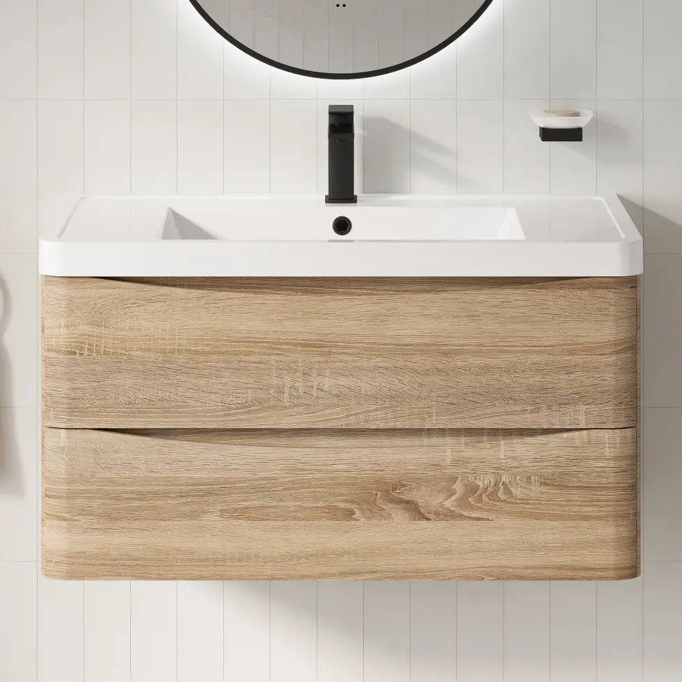 Harbour Origin 900mm Wall Mounted Vanity Unit & Basin