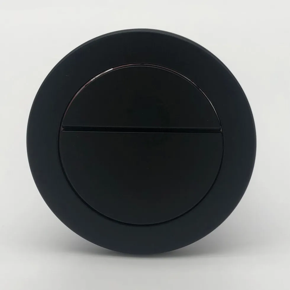 Harbour Pneumatic Dual Flush Concealed Cistern with Polystyrene Jacket & Matt Black Button