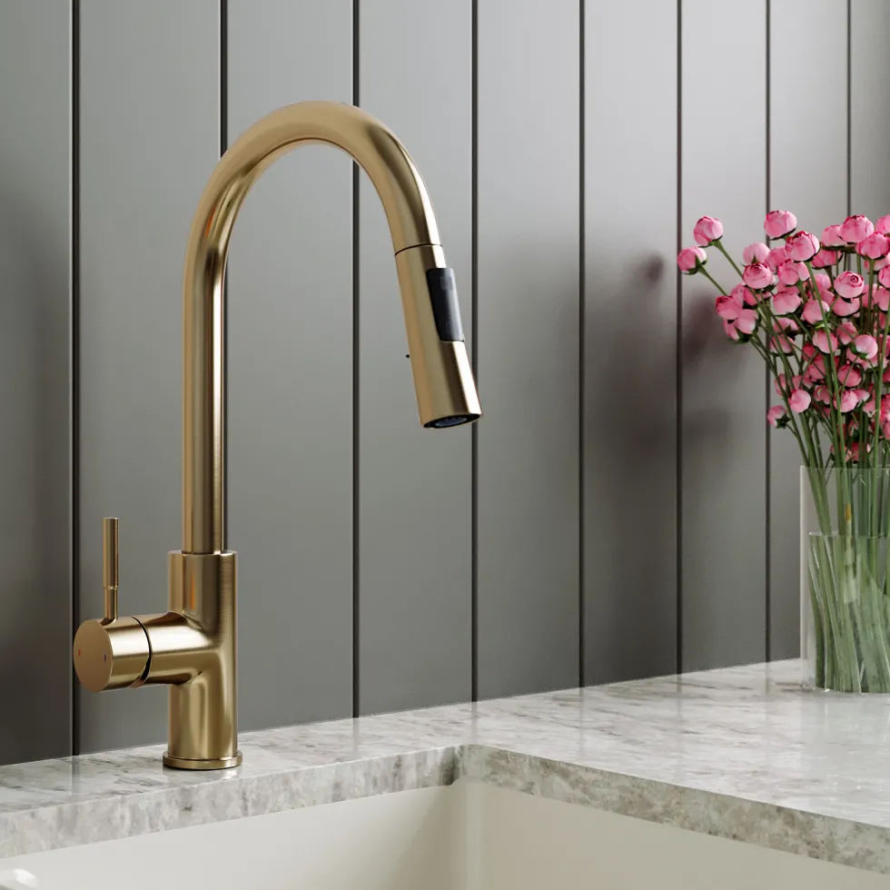 Harbour Pro Pull Out Single Lever Mono Kitchen Mixer Tap