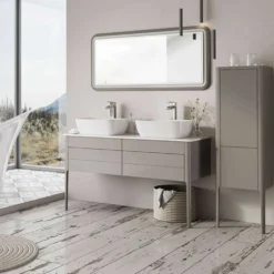 Harbour Serenity 1180mm Floorstanding Unit & Worktop - French Grey