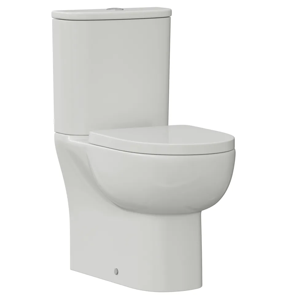 Harbour Serenity Rimless Back To Wall Close Coupled Toilet with Soft Close Seat