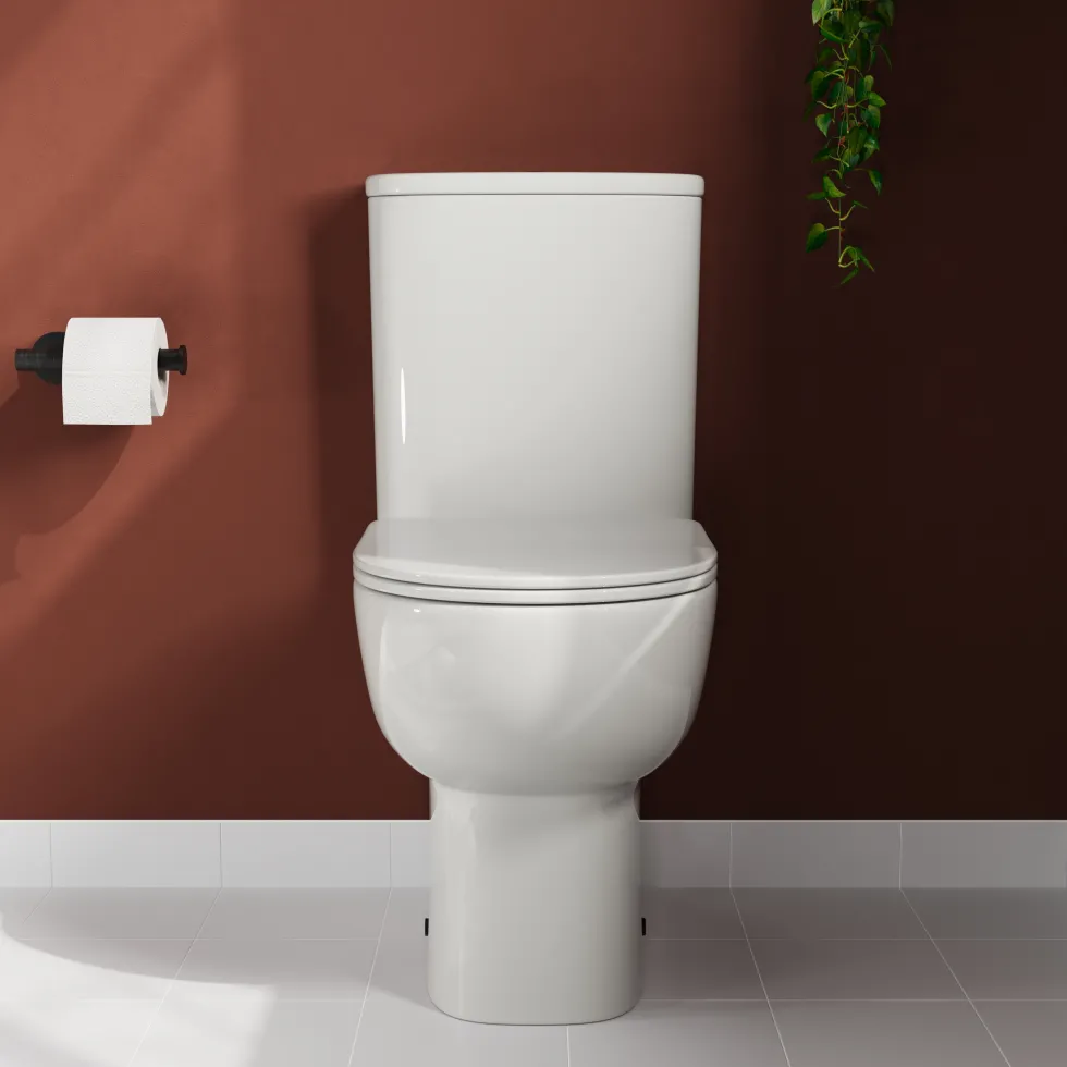 Harbour Serenity Rimless Back to Wall Comfort Height Toilet with Cistern & Soft Close Seat