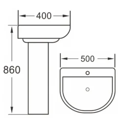Harbour Serenity Rimless Toilet & Basin Bathroom Suite