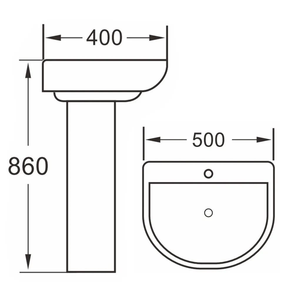 Harbour Serenity Rimless Toilet & Basin Bathroom Suite