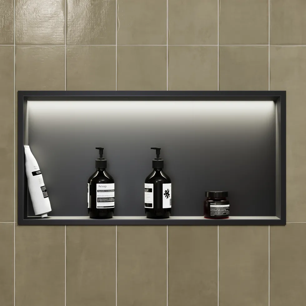 Harbour Shower Niche with LED Light Strip - 610 x 305mm