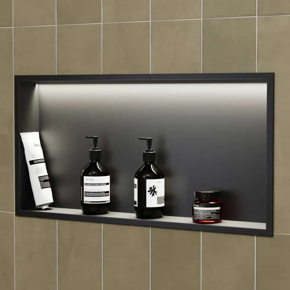 Harbour Shower Niche with LED Light Strip - 610 x 305mm