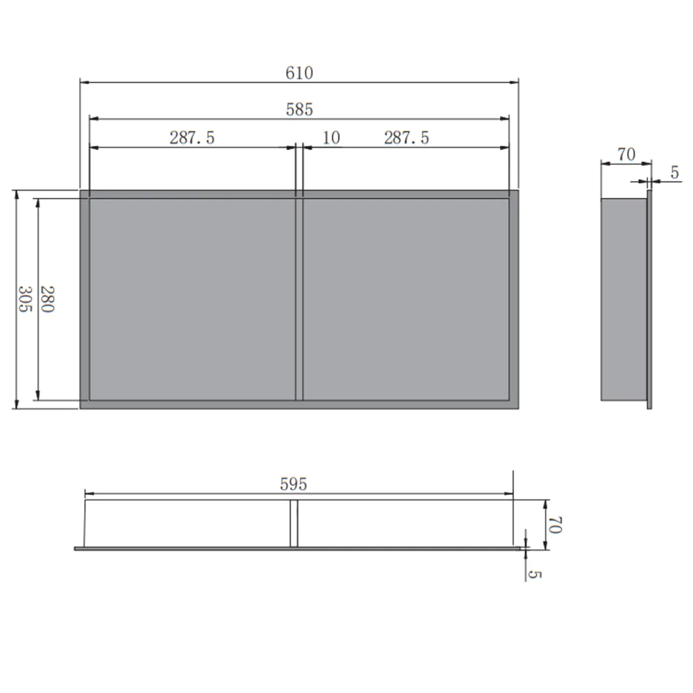 Harbour Shower Niche 610 x 305mm