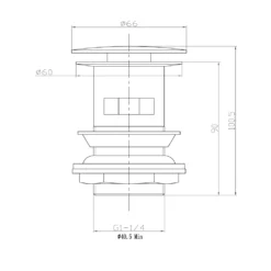 Harbour Slotted Clicker Basin Waste