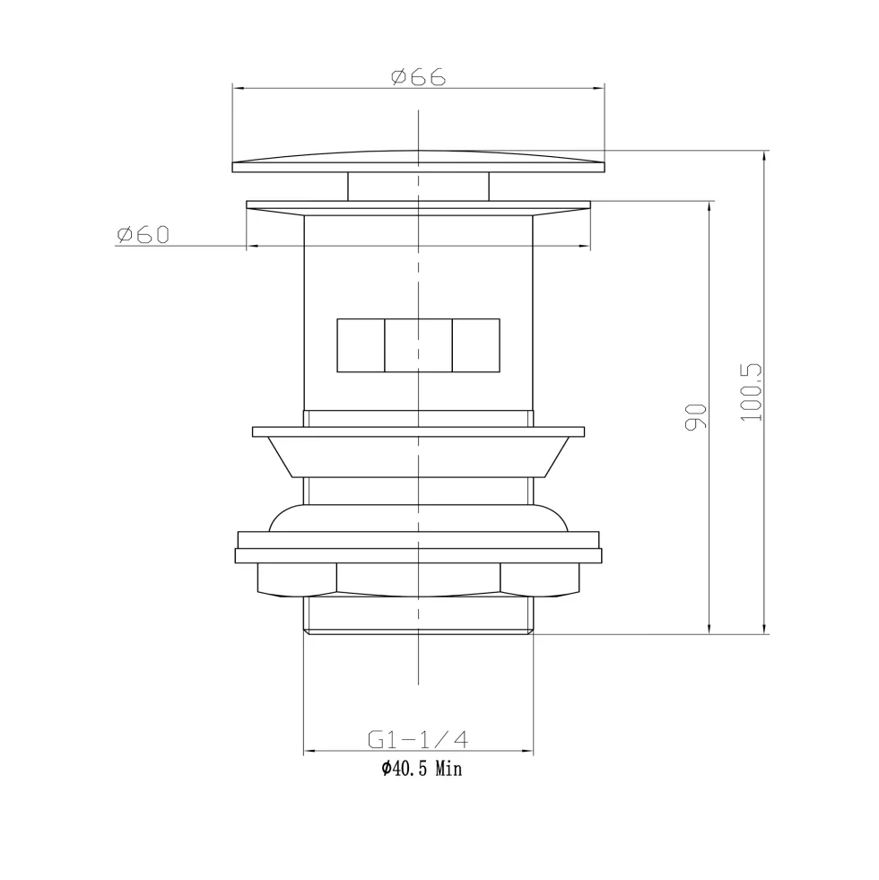 Harbour Slotted Clicker Basin Waste