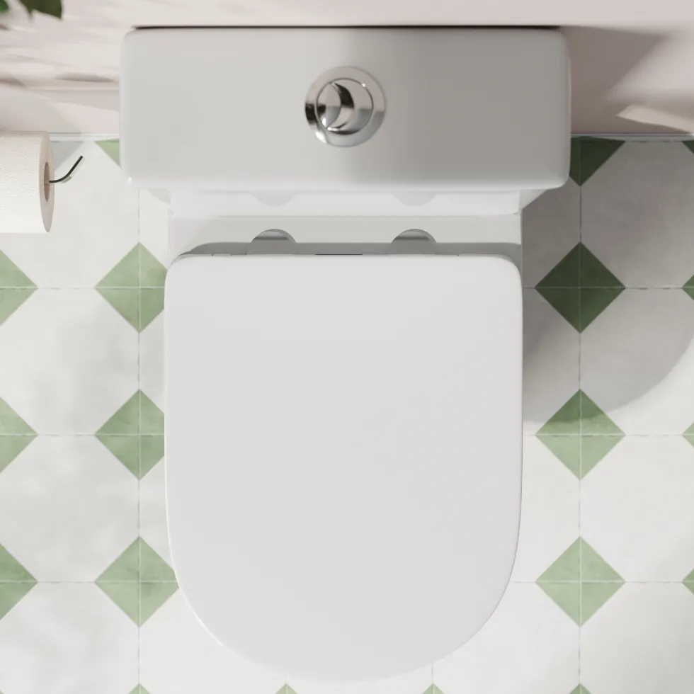 Harbour Soft Close Round Slimline Toilet Seat With Quick Release Hinges