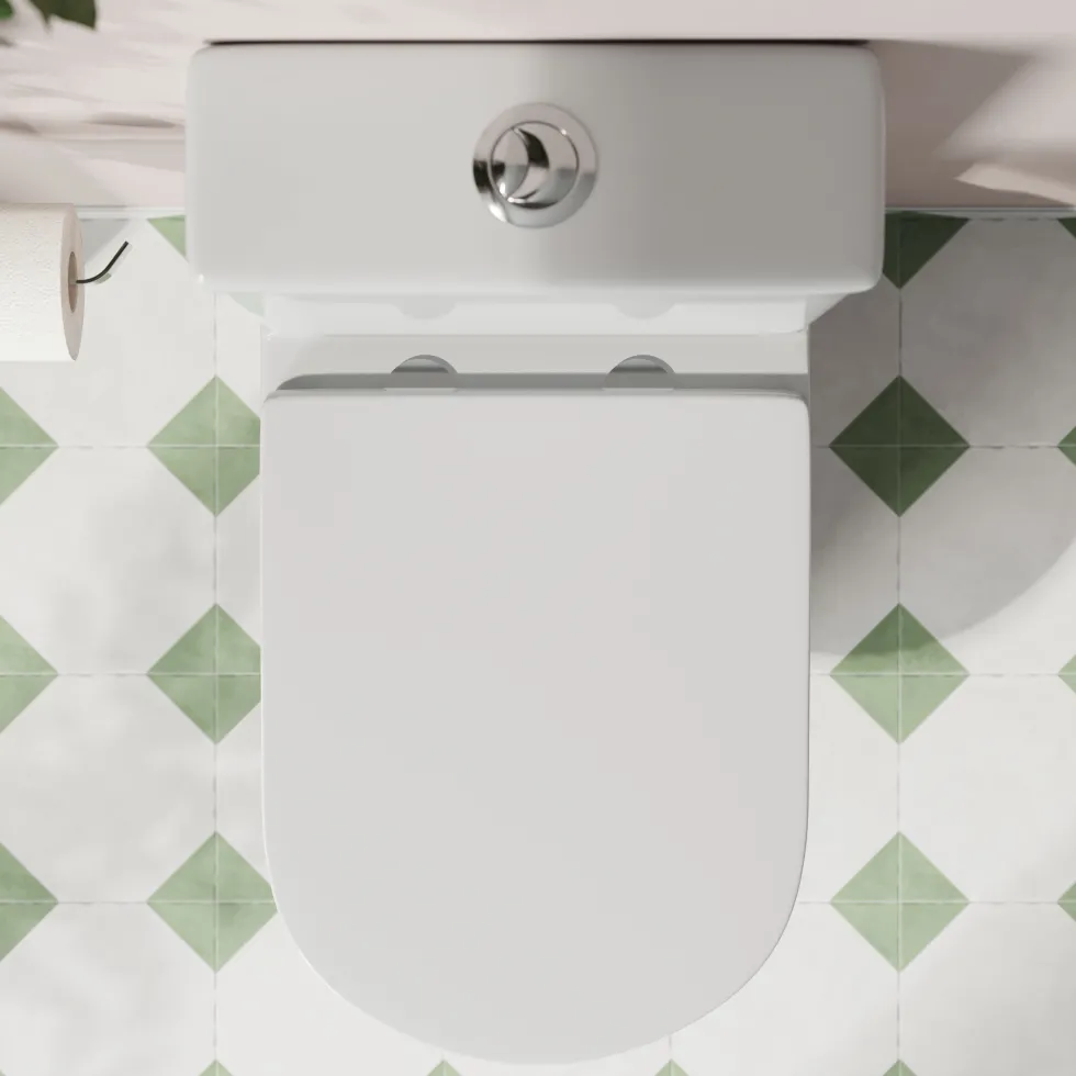 Harbour Soft Close Round Wrap Over Toilet Seat With Quick Release Hinges