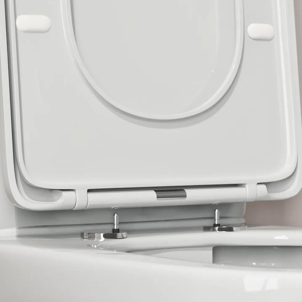 Harbour Soft Close Round Wrap Over Toilet Seat With Quick Release Hinges