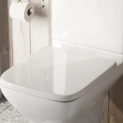Harbour Soft Close Square Wrap Over Toilet Seat With Quick Release Hinges